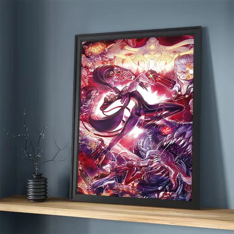 Painting on Canvas Wall Art B-Bayonetta Decorative Pictures for Living Room Decor Home Decoration Interior Paintings Poster the