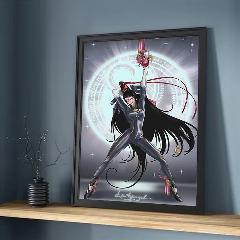 Painting on Canvas Wall Art B-Bayonetta Decorative Pictures for Living Room Decor Home Decoration Interior Paintings Poster the