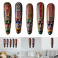 Holzmaske Wandbehang Massivholz Schnitzerei bemalt Facebook Wanddekoration Bar Home Dekorationen Afrikanische Totem Maske Kunsthandwerk