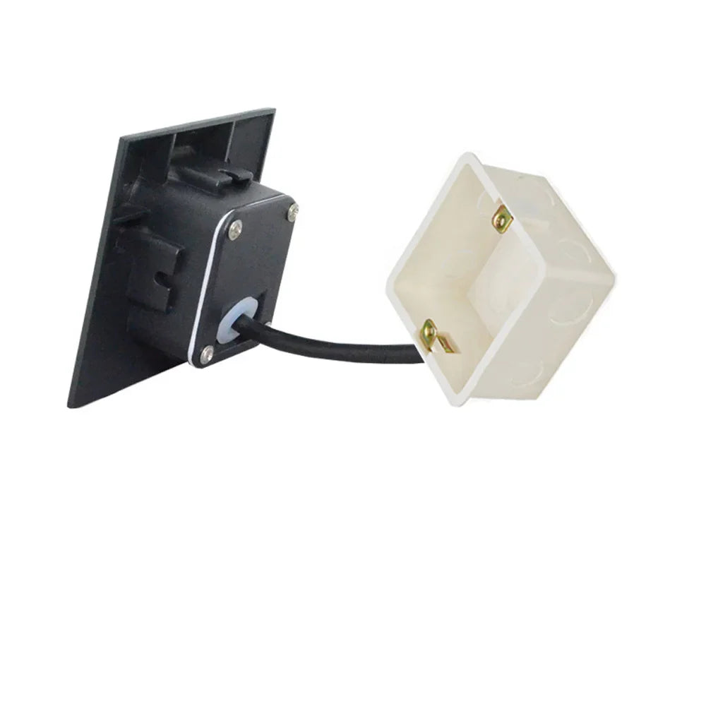 Moderne wasserdichte IP65 LED-Einbau-Wandlampe für Außenbeleuchtung - 3W eingebettete Stufen- & Treppenbalcony-Portalschlusslampe