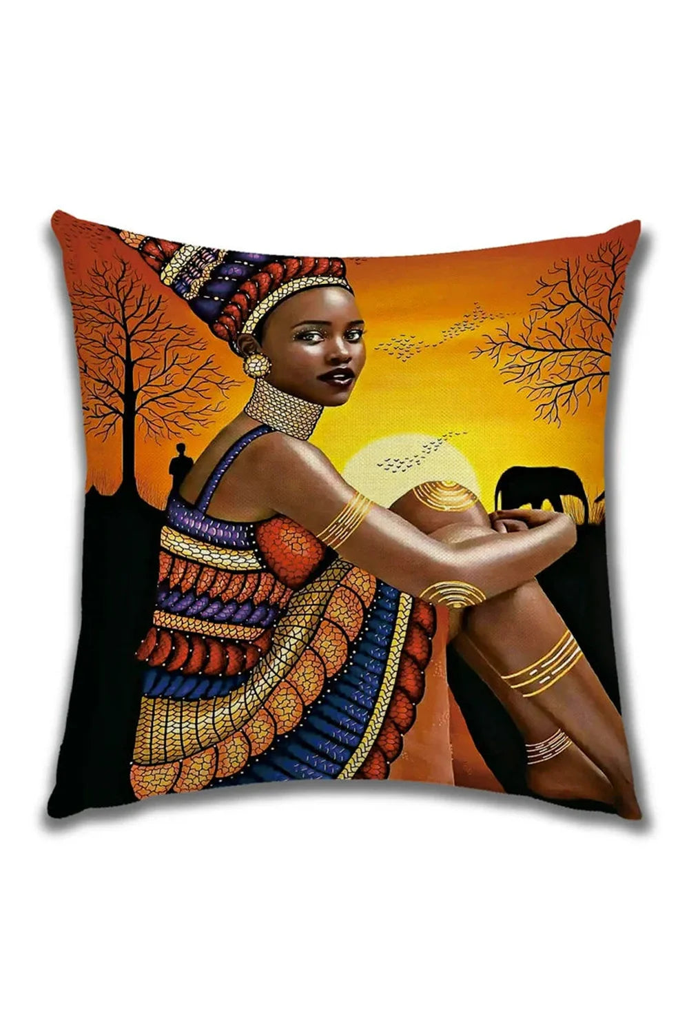 Afrikanische Damen-Kissenbezug