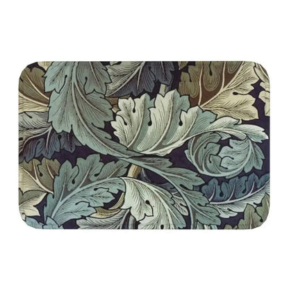 Benutzerdefinierte William Morris Compton Floral Art Nouveau Muster Fußmatte Badezimmertür Fußbodenmatte Textilmuster Toilettenteppich Teppich Fußmatte