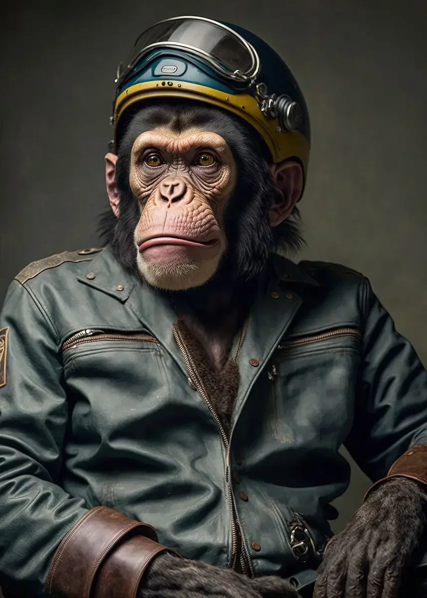 Lustige Tier-Aviator-Poster-Drucke Löwe Tiger Elefant Reh Flugzeug Pilot Leinwandmalerei Wandkunst Für Wohnzimmer Wohnkultur
