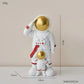 Heimdekor Moderne Wohnzimmer Schreibtischdekoration Zubehör Einfache Vater und Sohn Astronaut Figurine Süße Harz Einrichtung Handwerk