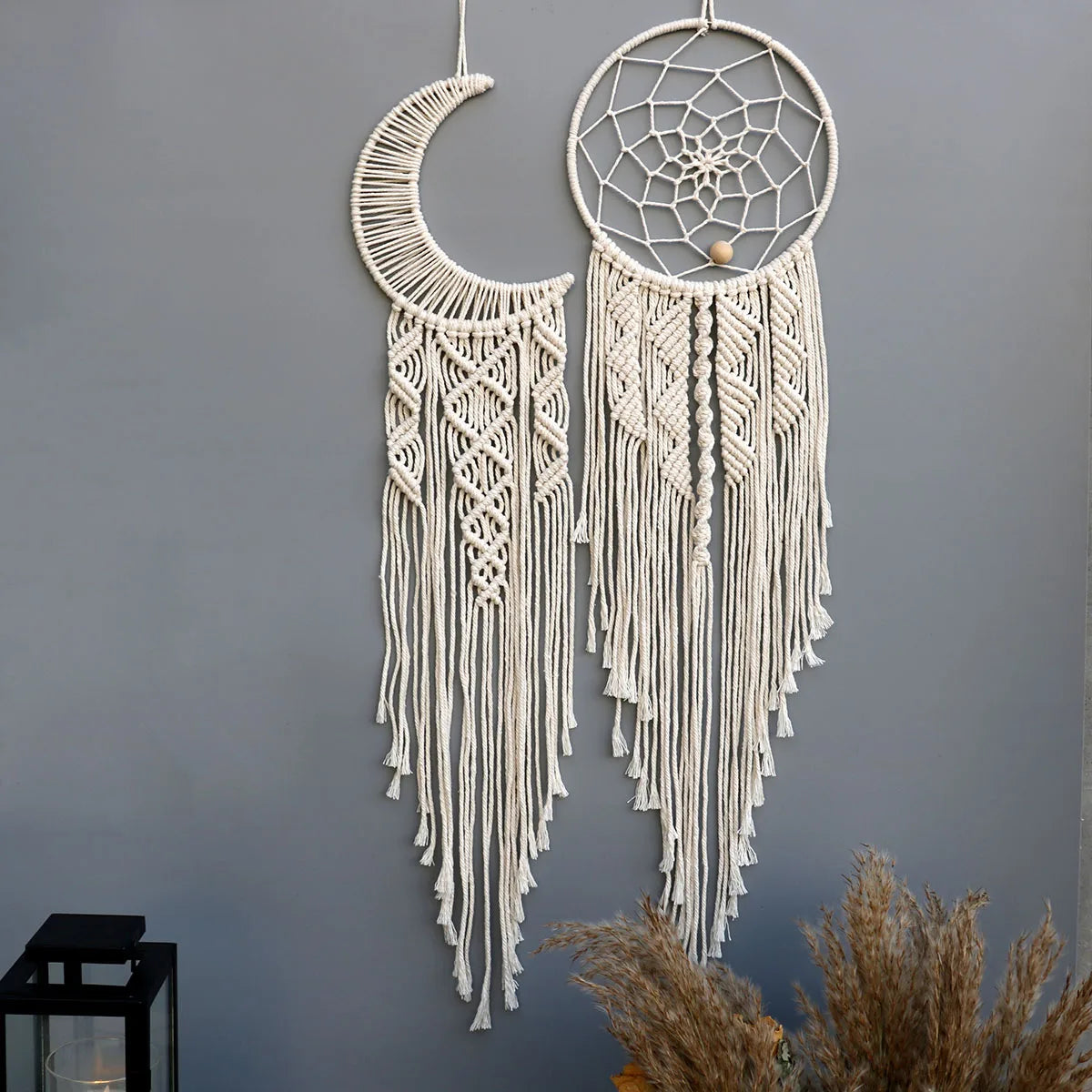 Dream Catchers Boho Home Decor Macrame Handmade Wall Hangings Ramadan Baby Bedroom Nordic Room Kids Nursery Ornament Gift