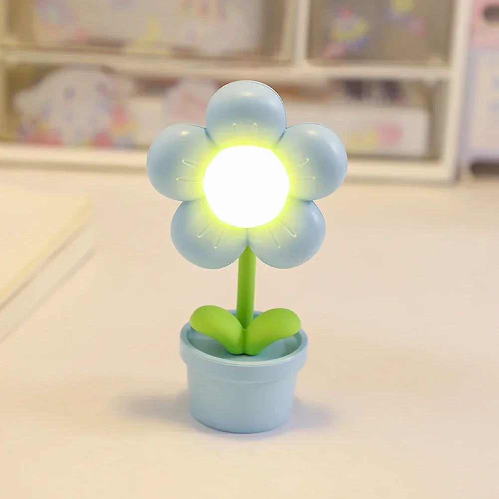 Mini LED Blumen Nachttischlampe