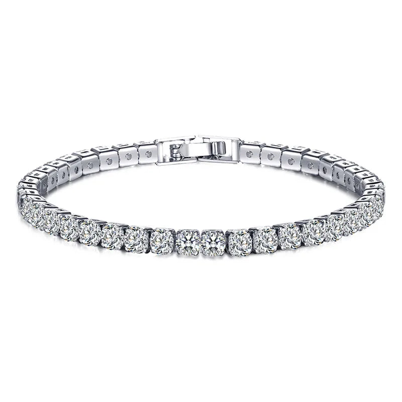 Frendorf | Tennis-Armband – Glänzen Sie mit Attitüde: Eleganz aus Sterlingsilber und Hip-Hop-Flair!
