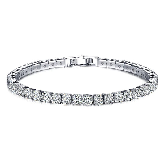 Frendorf | Tennis-Armband – Glänzen Sie mit Attitüde: Eleganz aus Sterlingsilber und Hip-Hop-Flair!