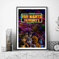 New FNAF Movie Poster Gallery Prints Painting Wall Canvas Pictures Living Room Sticker