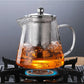 Edelstahl-Infuser-Glas-Teekanne