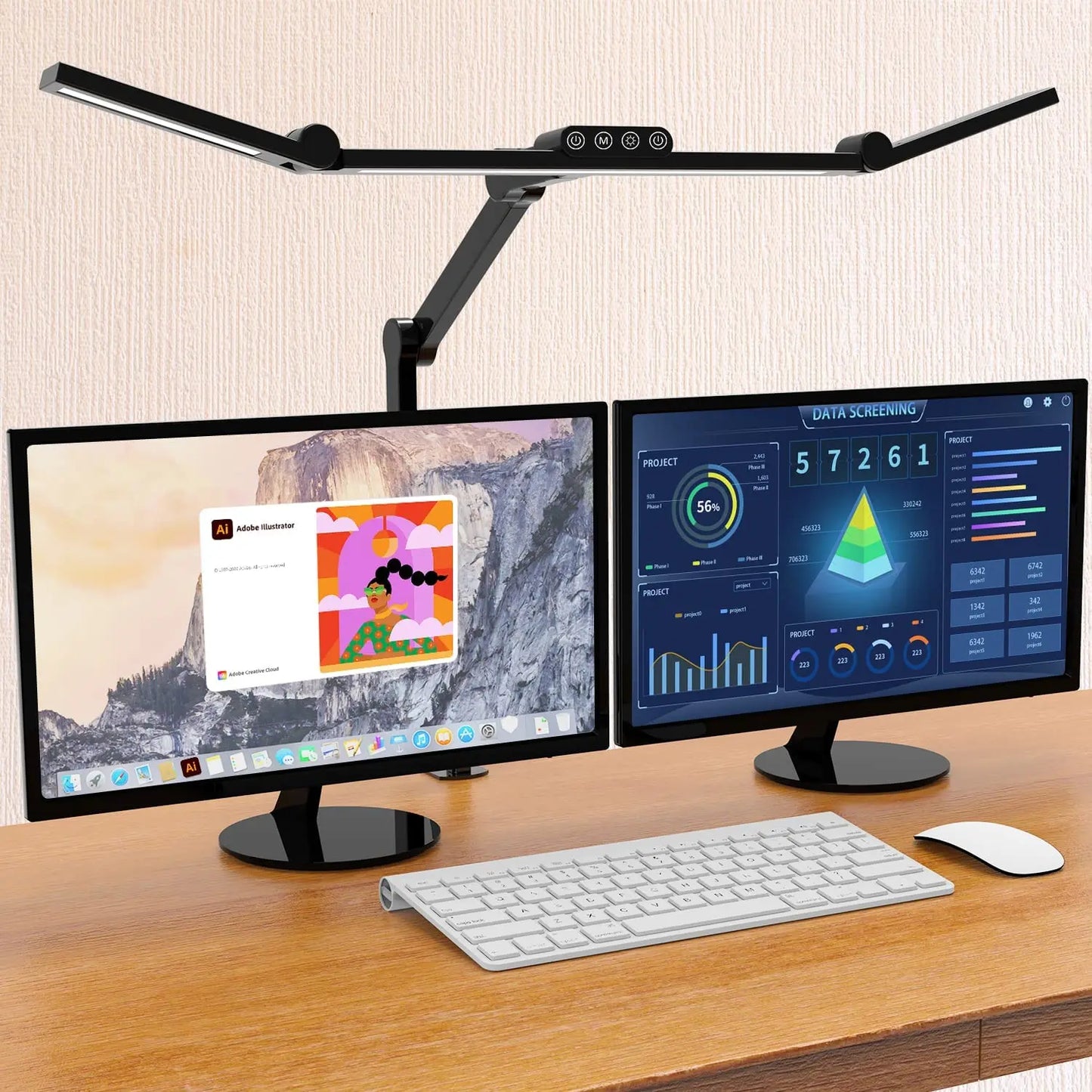 Frendorf | Automatische Dimmung Anpassbare Atmosphären Schreibtischlampe
