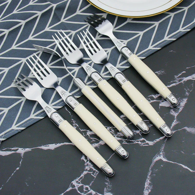 IvoryElegance – Luxus Laguiole Besteckset mit zeitlosem Stil