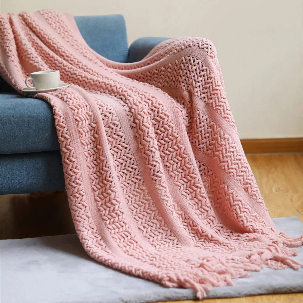 Sofa Wurfdecke mit Quasten Nap