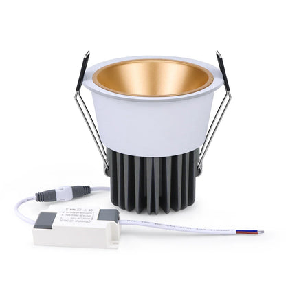 Frendorf | 7W 12W COB LED Einbauleuchte – Aluminium Einbaudecken Spot Light für Zuhause, Küche und Vitrinenbeleuchtung