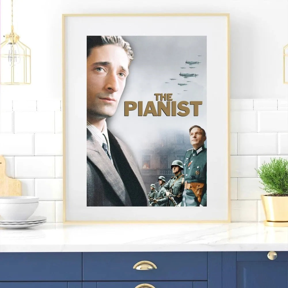 Movie The Pianist Poster Home Room Decor Livingroom Bedroom Aesthetic Art Wall Painting Stickers