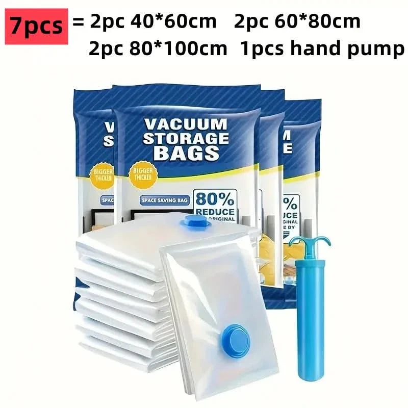 Frendorf | STORAGEPRO VACUUM BAGS – Vakuum-Kompressionstaschen für platzsparende Aufbewahrung von Kleidung & Bettwäsche