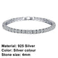 Frendorf | Tennis-Armband – Glänzen Sie mit Attitüde: Eleganz aus Sterlingsilber und Hip-Hop-Flair!