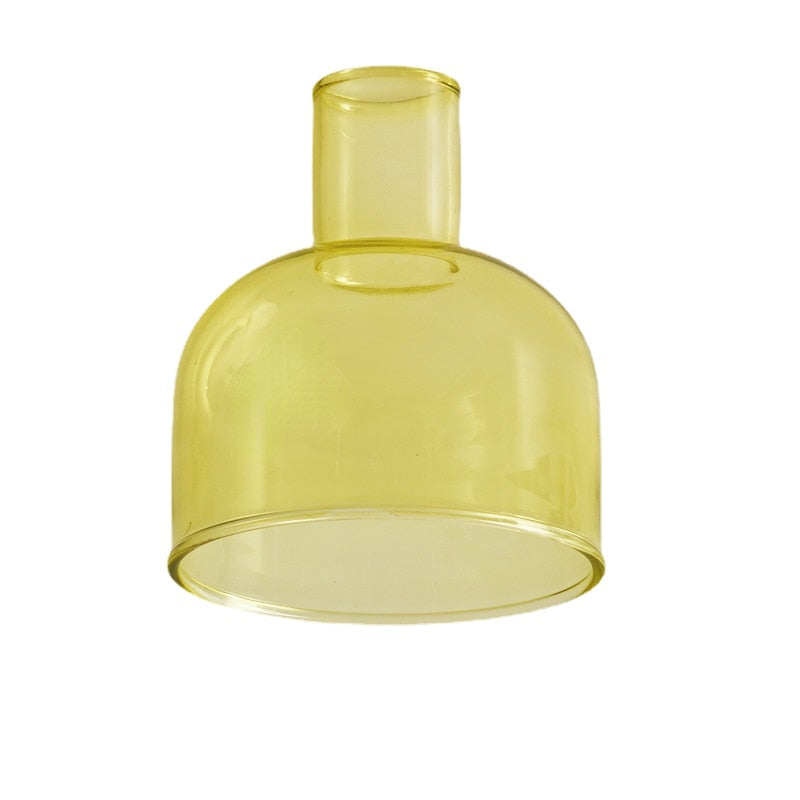 Farbenfroher Glas-Teelichthalter
