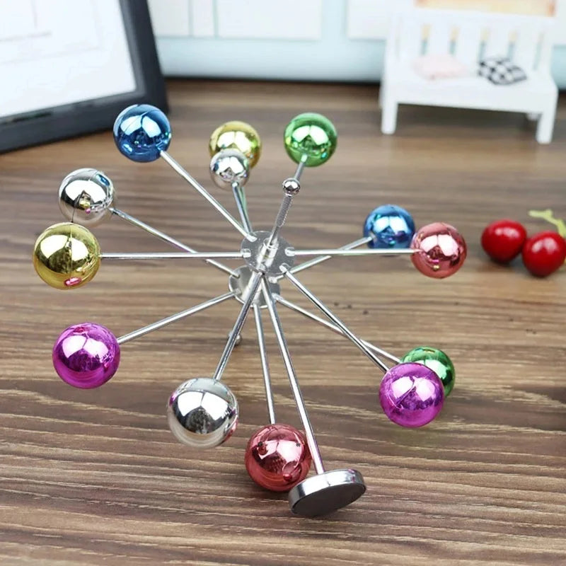 Neue Miniaturen Riesenrad Perpetuum Motion Newton Pendel Ewiges Himmelsmodell Newton Wiege Magnetische Ornamente Wohnkultur