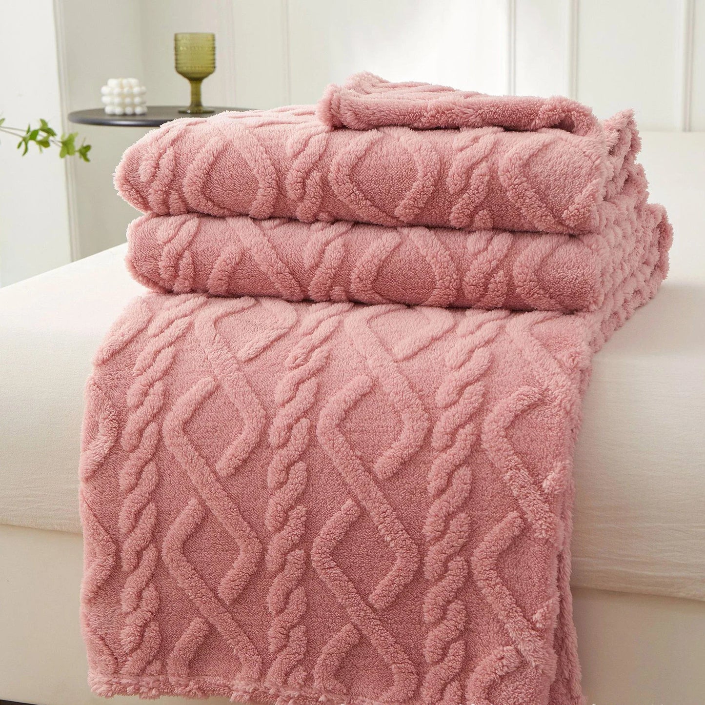 Dicke Fleece Warme Decke