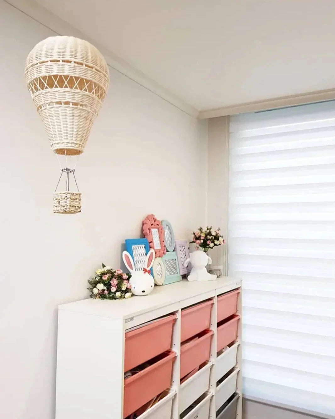 Handgefertigtes Rattan Woven Luftballon Mobile Ornament