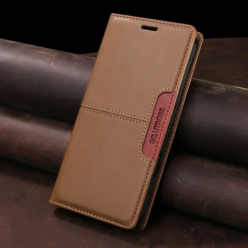 Frendorf | RFID Leder Google Pixel Magnetische Flip Cover Geldbörse Hülle