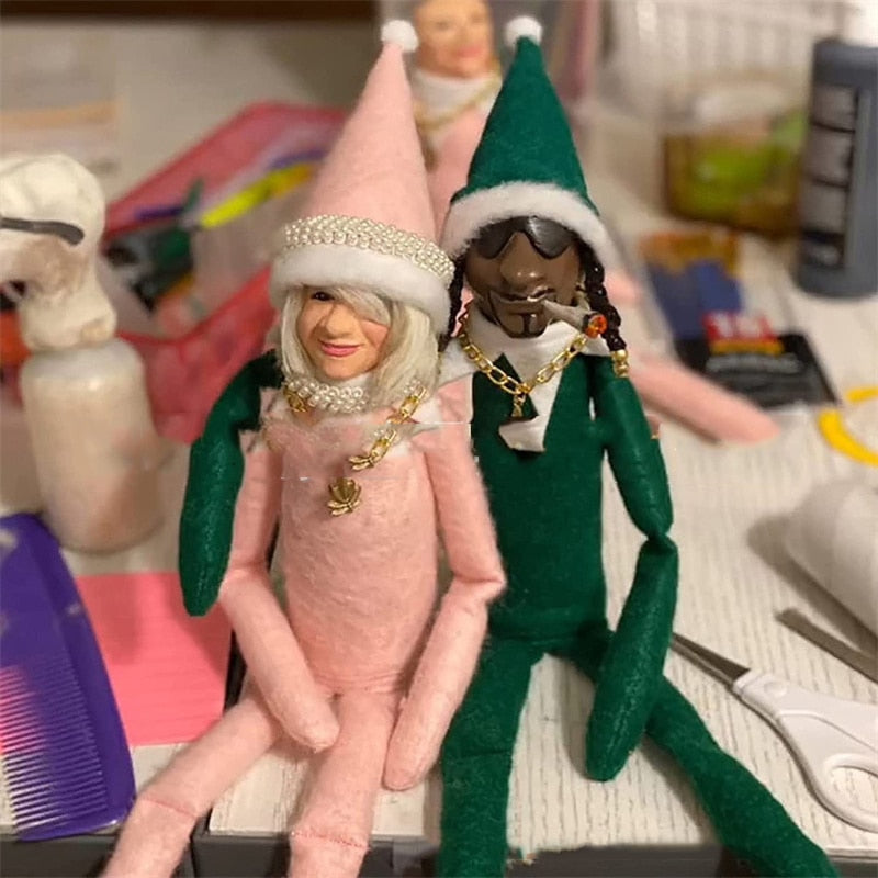 Kreative Snoop On A Stoop Weihnachtselfenpuppe Spy On A Bent Weihnachtsdekorationen Home Latex Ornamente Elfenpuppe Geschenkspielzeug