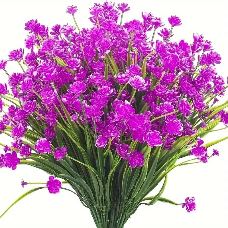 Frendorf | 12 Bündel Künstliche Blumen – Outdoor UV-beständige Kunstblumen, Premium oxidationsbeständige florale Dekoration für Garten, Balkon, Terrasse & Party