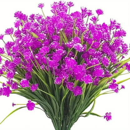 Frendorf | 12 Bündel Künstliche Blumen – Outdoor UV-beständige Kunstblumen, Premium oxidationsbeständige florale Dekoration für Garten, Balkon, Terrasse & Party