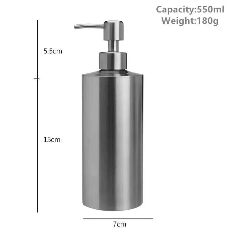 Eleganter Edelstahl Handpumpen Seifenspender 250ml/350ml/550ml