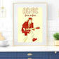 Band-ACDC-AC-DC Poster Zuhause Raum Dekoration Wohnzimmer Schlafzimmer Ästhetik Kunst Wandmalerei Aufkleber