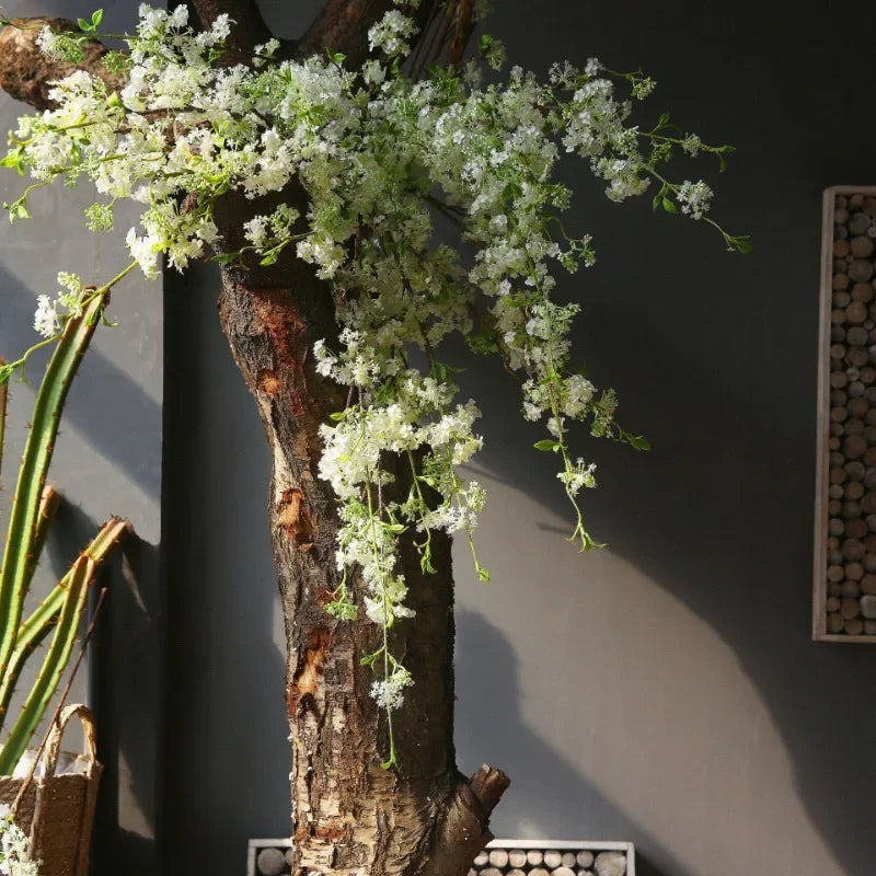 Frendorf | 100 cm Schnee-Weide Kunstblumen – Seidenstruktur Amerikanischer Pastoraler Stil für Hochzeit, Wohnzimmer und DIY Dekoration