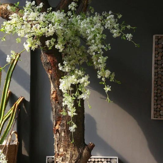 Frendorf | 100 cm Schnee-Weide Kunstblumen – Seidenstruktur Amerikanischer Pastoraler Stil für Hochzeit, Wohnzimmer und DIY Dekoration