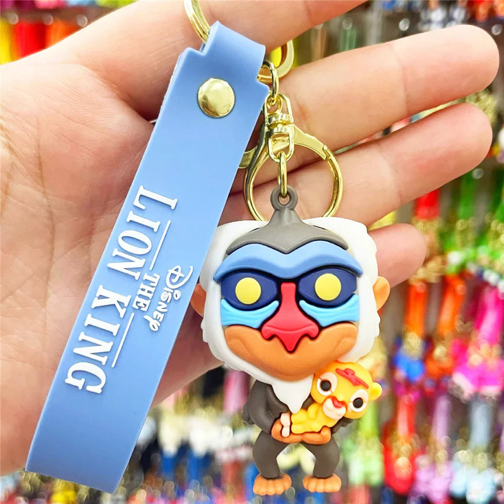 Anime Disney Schlüsselanhänger - Süßer Mickey Mouse, Minnie, Lilo und Stitch Cartoon Schlüsselring, Ornament und Autoanhänger, Perfekte Geschenke für Kinder