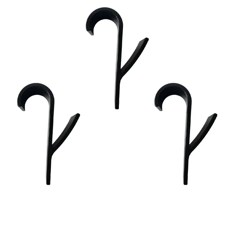 Vielseitige Küchen- & Badezimmerhaken Clips Stauraumregal - Weißer klarer Haken für Handtuchheizkörper, Kleidung, Schals, Haken und mehr