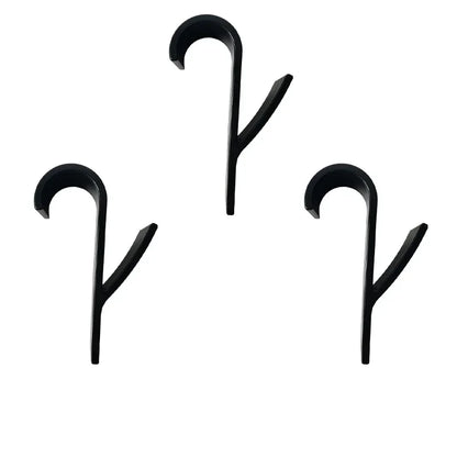 Vielseitige Küchen- & Badezimmerhaken Clips Stauraumregal - Weißer klarer Haken für Handtuchheizkörper, Kleidung, Schals, Haken und mehr