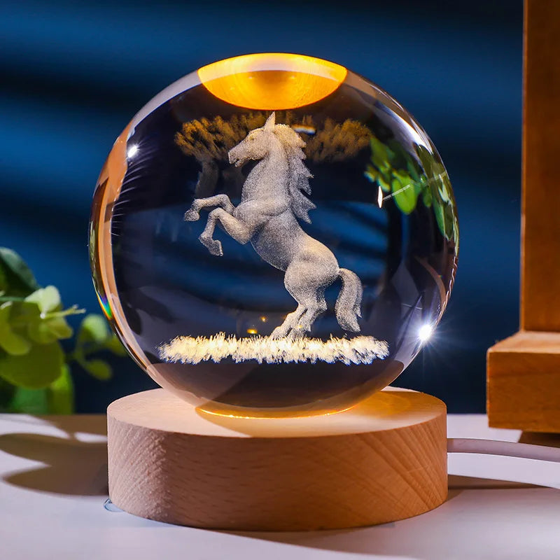 Frendorf | AstroLumea Zodiac Crystal Sphere | LED Nachtlicht | Deko & Feng Shui Inspiration