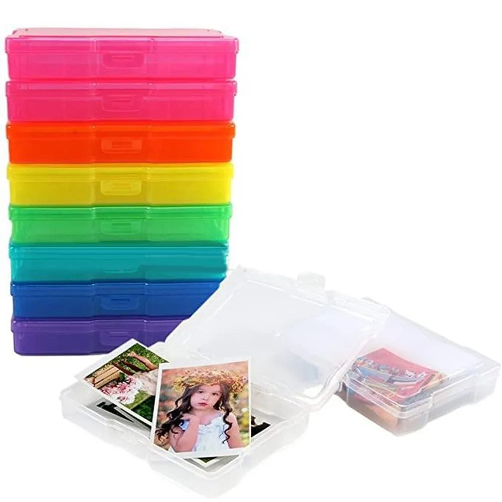 4x 6 Zoll Fotoalbum Organizer Box