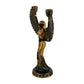 Ägyptische Halter Statue Göttin Isis Figur Skulptur Kerzenhalter Harz Dekor Metall Home Winged Theme Säule Antike