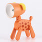Niedliche LED Nachtlampe - Mini Haustier Hund, Reh, Dinosaurier Klapp-Tischlampe für Kinderzimmer