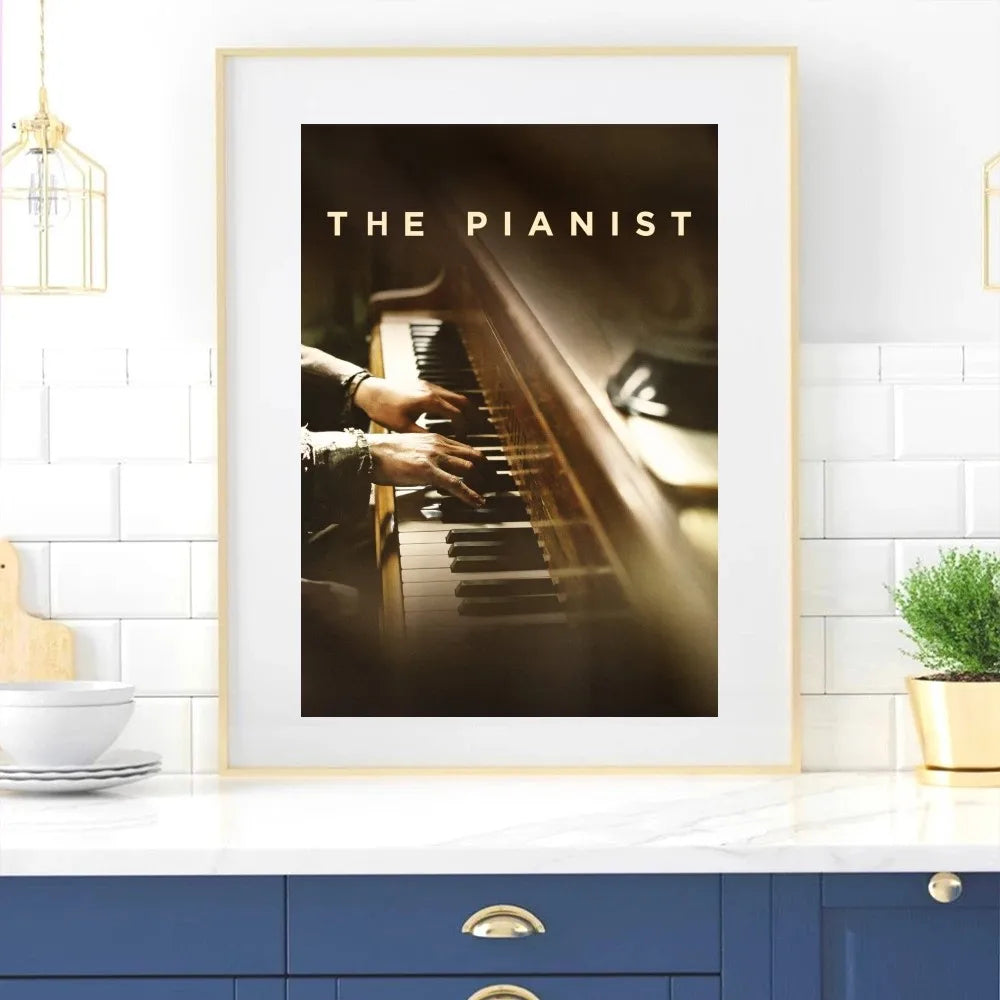 Movie The Pianist Poster Home Room Decor Livingroom Bedroom Aesthetic Art Wall Painting Stickers