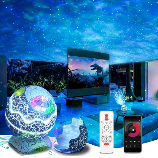 Frendorf | GalaxyGlow – Sternprojektor mit Bluetooth-Lautsprecher und farbenfrohen Lichteffekten