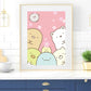 Kawaii S-Sumikko Gurashi süßes Poster Home Raum Dekoration Wohnzimmer Schlafzimmer ästhetische Kunst Wandmalerei Aufkleber