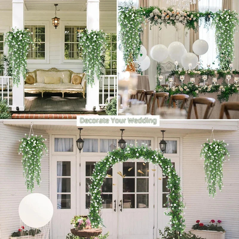 Frendorf | 30-Zoll Künstliche Eukalyptusrebe – Lebensechte Kunstpflanze für Zuhause, Hochzeit, Garten und Außendekoration