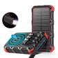 Frendorf | Neue 30000mAh Heavy Duty Schnell Solar QI Power Bank Mit Wireless Charging Für Android Samsung iPhones