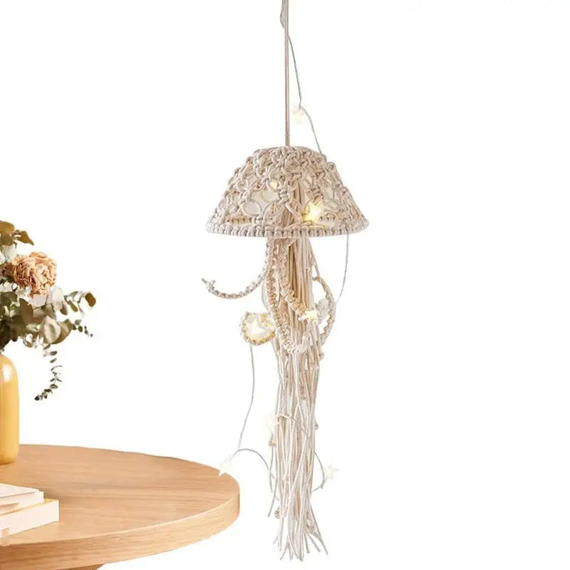 Frendorf | Künstlerische Qualle Traumfänger Handgemachte Lampe