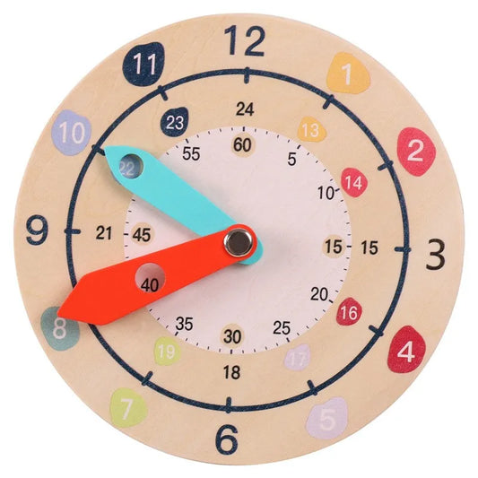 Montessori Bildungs Holz Uhr