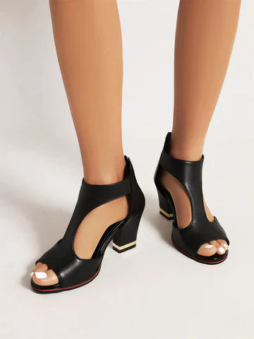 Frendorf | Leder Orthopädische Absatzsandalen