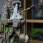Miniatur Alter Fischer Schach Spielen Sand Steine Figur Aquarium Ornamente Feengarten Bonsai Steingarten Landschaft Raumdekoration