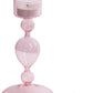 Pink Glass Taper Kerzenhalter